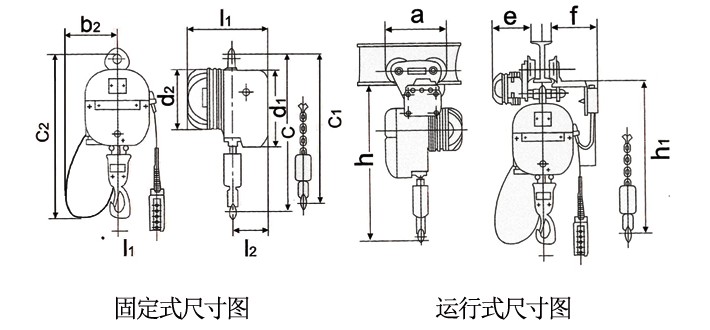 PK型环链电动葫芦图纸